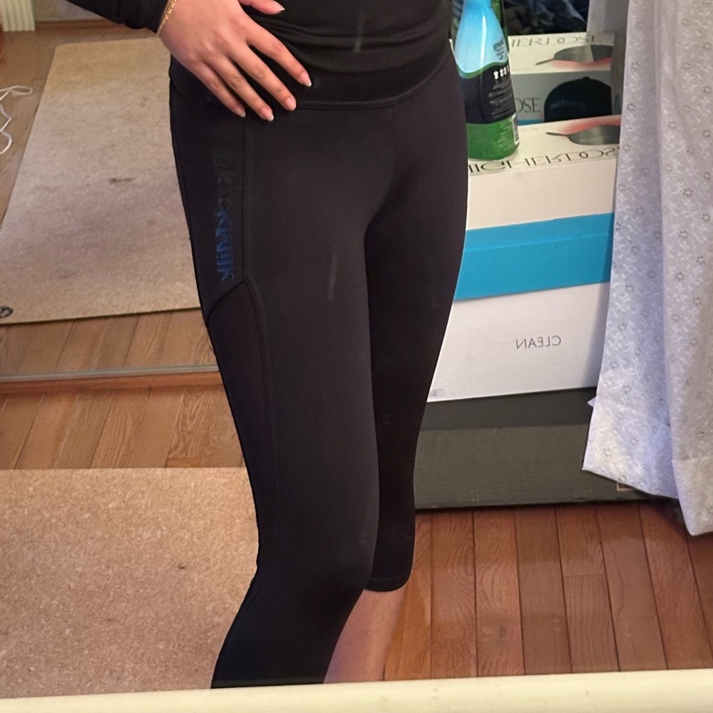 Blackmilk Black Cropped Leggings